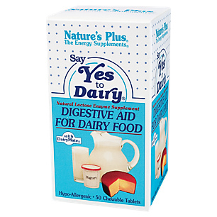 Say Yes to Dairy - Natural Lactase Enzyme - French Vanilla (50 Chewable Tablets)