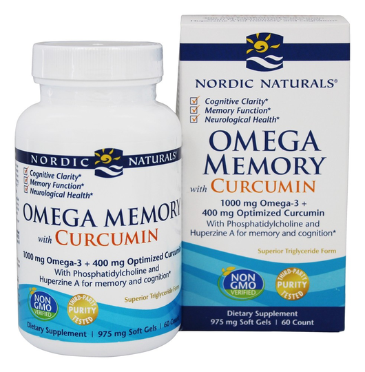 Nordic Naturals - Omega Memory with Curcumin - 60 Softgels