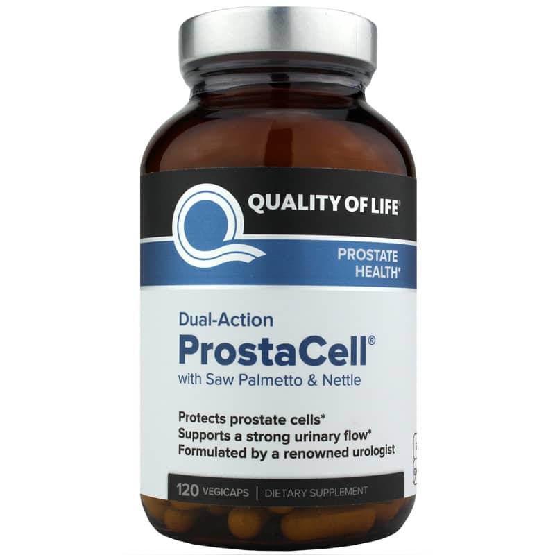 Quality Of Life ProstaCell with Saw Palmetto & Nettle 120 Veg Capsules