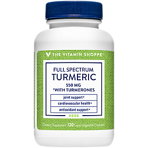 Full Spectrum Turmeric with Turmerones - Cardiovascular, Joint & Antioxidant Support - 550 MG (120 Liquid Capsules)