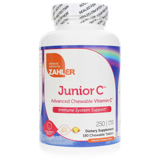 Zahler Junior C Advanced Vitamin C 250 Mg 180 Chewable Tablets