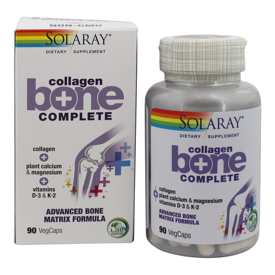 Solaray - Collagen Bone Complete Advanced Matrix Formula - 90 Vegetable Capsule(s)