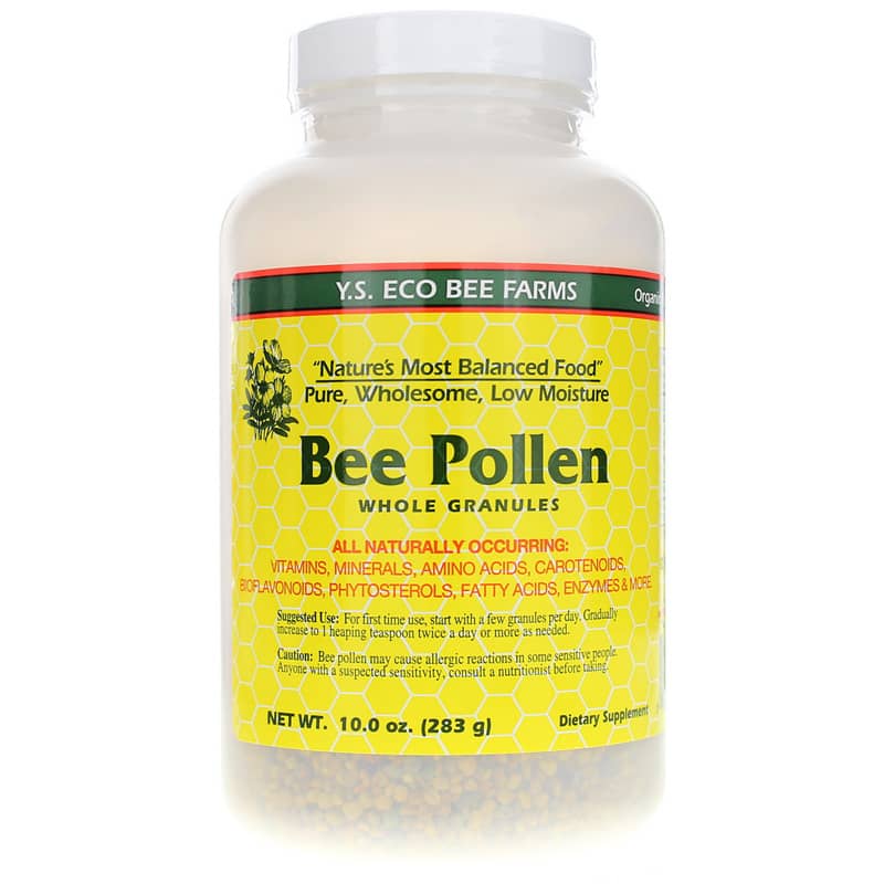 YS Organic Bee Farms Bee Pollen Granules Low Moisture 10 Oz