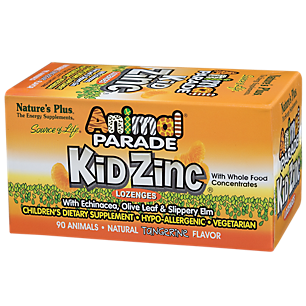 Animal Parade Zinc Lozenges for Kid's - Tangerine (90 Lozenges)