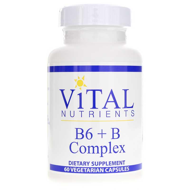 Vital Nutrients B6 + B Complex 60 Veg Capsules