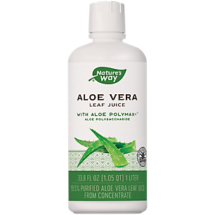 Aloe Vera Whole Leaf Juice with Aloe PolyMax - Aloe Polysaccharide Extract (33.8 Fluid Ounces)